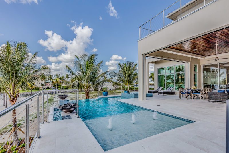 Poolside of Florida home